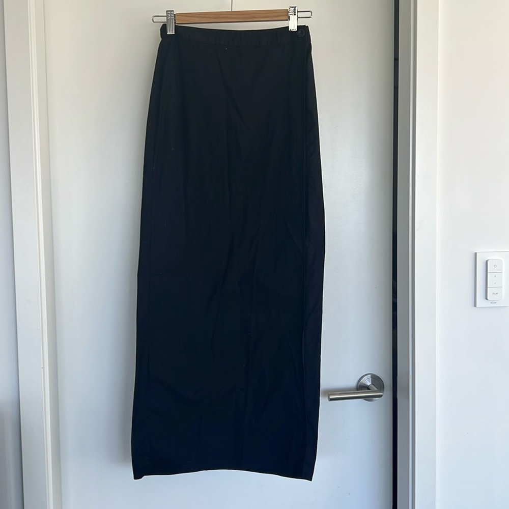 Reformation cotton wrap skirt